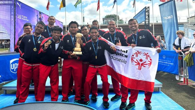 Bangga, Tim Special Olympics Indonesia Juara I di Turnamen Sepak Bola Junior Gothia Cup 2024