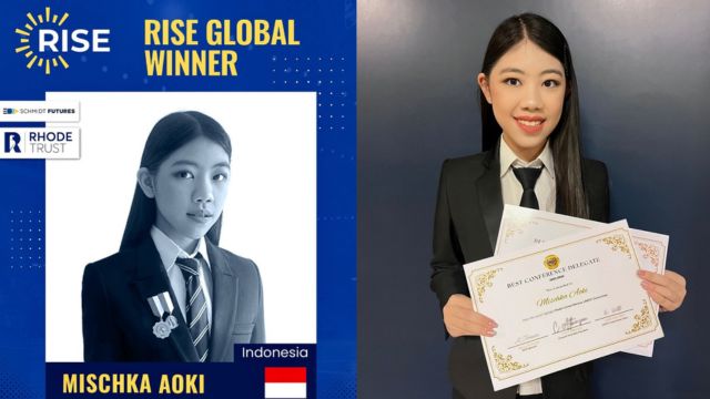 Keren! Wakil Indonesia Mischka Aoki Juara Kompetisi Rise for The World 2024