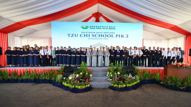 Tzu Chi Indonesia Melakukan Peletakan Batu Pertama Pembangunan Tzu Chi School PIK 2