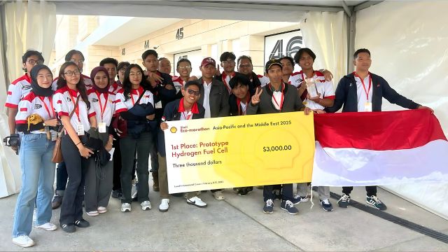 Karya Anak Bangsa Mendunia! Mobil Bahan Bakar Hidrogen Mahasiswa UI Raih Juara 1 di Qatar